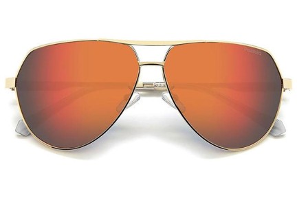 Okulary przeciwsłoneczne Polaroid PLD2145/G/S/X J5G/OZ Polarized Pilotki (Aviator) Złote