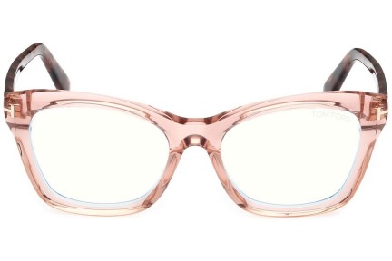 Okulary korekcyjne Tom Ford FT5909-B 072 Kocie oczy Różowe