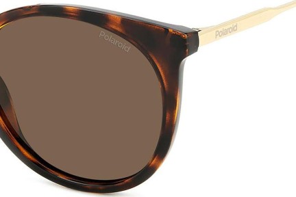 Okulary przeciwsłoneczne Polaroid PLD4146/S/X 086/SP Polarized Kocie oczy Havana