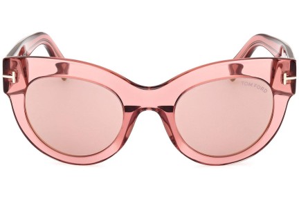 Okulary przeciwsłoneczne Tom Ford Lucilla FT1063 72Z Kocie oczy Różowe