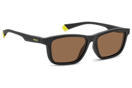 Okulary korekcyjne Polaroid PLD2147/CS 003/HE Polarized Prostokątne Czarne