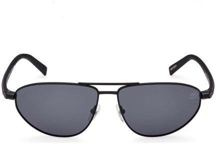 Okulary przeciwsłoneczne Timberland TB9324 02D Polarized Pilotki (Aviator) Czarne