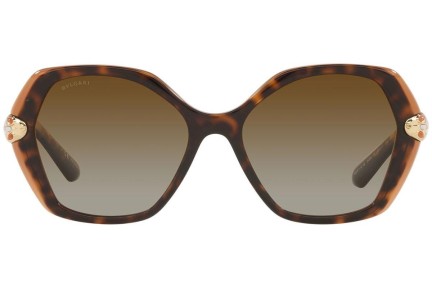 Okulary przeciwsłoneczne Bvlgari BV8241KB 5496T5 Polarized Nieregularny Havana