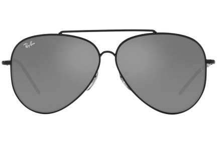 Okulary przeciwsłoneczne Ray-Ban Aviator Reverse RBR0101S 002/GS Pilotki (Aviator) Czarne