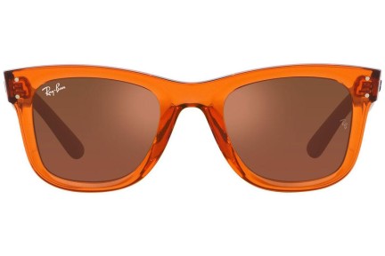 Okulary przeciwsłoneczne Ray-Ban Wayfarer Reverse RBR0502S 6712GM Kwadratowe Pomarańczowe