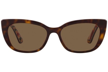 Okulary przeciwsłoneczne Dolce & Gabbana DX4427 321773 Kocie oczy Havana