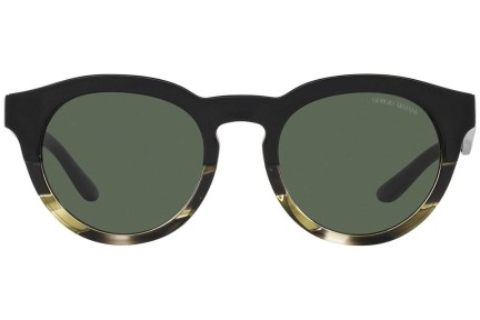 Okulary przeciwsłoneczne Giorgio Armani AR8189U 600771 Okrągłe Czarne