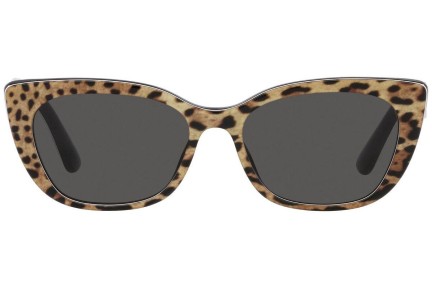 Okulary przeciwsłoneczne Dolce & Gabbana DX4427 316387 Kocie oczy Havana