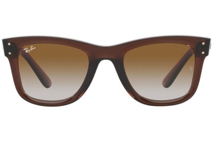 Okulary przeciwsłoneczne Ray-Ban Wayfarer Reverse RBR0502S 6709CB Kwadratowe Brązowe