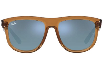 Okulary przeciwsłoneczne Ray-Ban Boyfriend Reverse RBR0501S 6711GA Kwadratowe Brązowe