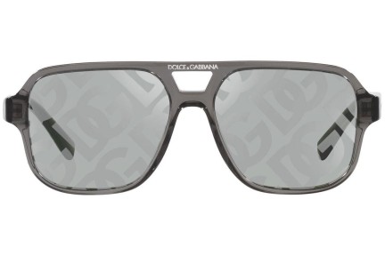 Okulary przeciwsłoneczne Dolce & Gabbana DX4003 3160AL Pilotki (Aviator) Szare