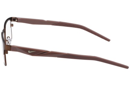 Okulary korekcyjne Nike 8154 201 Prostokątne Brązowe