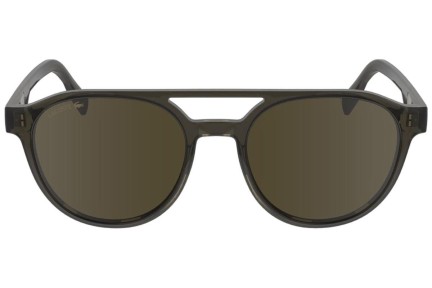 Okulary przeciwsłoneczne Lacoste L6008S 035 Pilotki (Aviator) Szare