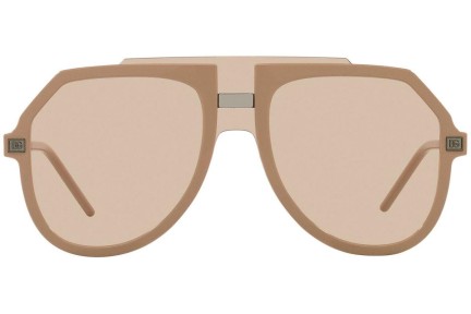 Okulary przeciwsłoneczne Dolce & Gabbana DG6195 328493 Pilotki (Aviator) Brązowe