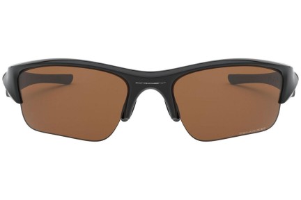 Okulary przeciwsłoneczne Oakley Flak Jacket XLJ OO9009 26-243 Polarized Prostokątne Czarne