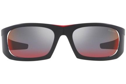 Okulary przeciwsłoneczne Prada Linea Rossa PS02YS 1BO08F Prostokątne Czarne