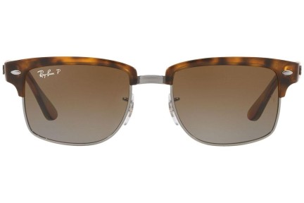 Okulary przeciwsłoneczne Ray-Ban Clubmaster Square RB4190 878/M2 Browline Havana