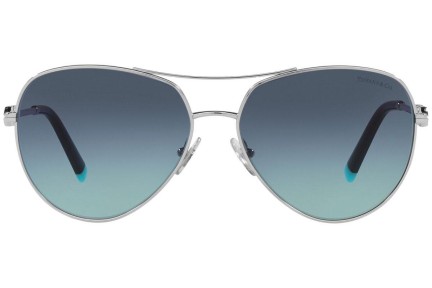 Okulary przeciwsłoneczne Tiffany & Co. TF3083B 60019S Pilotki (Aviator) Srebrne