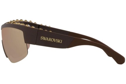 Okulary przeciwsłoneczne Swarovski SK6014 10357J Nieregularny Brązowe