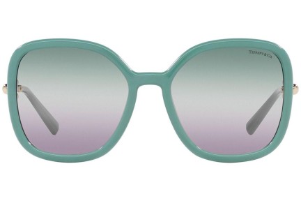 Okulary przeciwsłoneczne Tiffany & Co. TF4202U 8379EL Oversize Zielone