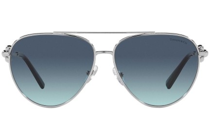 Okulary przeciwsłoneczne Tiffany & Co. TF3092 60019S Pilotki (Aviator) Srebrne