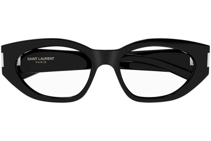 Okulary korekcyjne Saint Laurent SL638OPT 001 blue-light [non-prescription] Kocie oczy Czarne