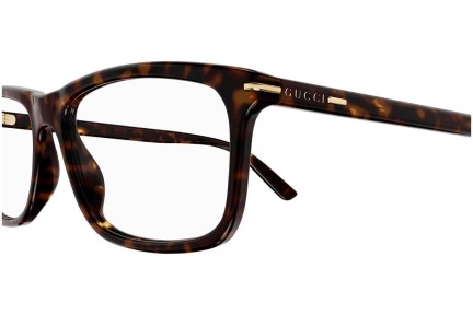 Okulary korekcyjne Gucci GG1447O 002 Prostokątne Havana