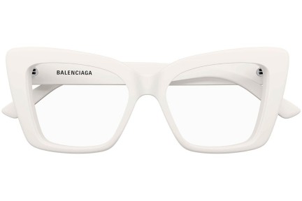 Okulary korekcyjne Balenciaga BB0297O 003 Kocie oczy Białe