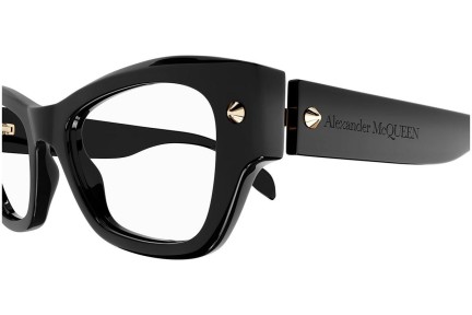 Okulary korekcyjne Alexander McQueen AM0429O 001 Kocie oczy Czarne