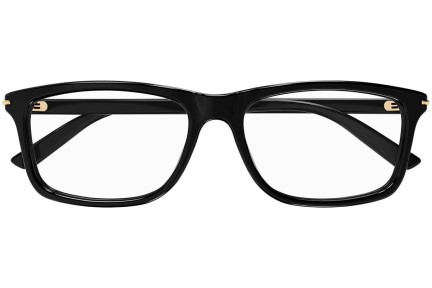 Okulary korekcyjne Gucci GG1447O 001 Prostokątne Czarne