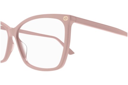 Okulary korekcyjne Gucci GG0025O 011 Kocie oczy Różowe