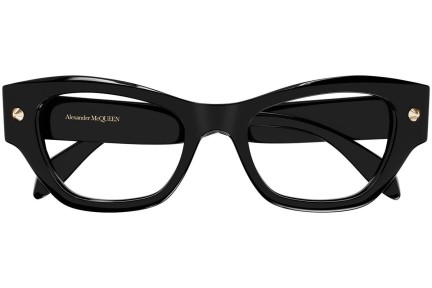 Okulary korekcyjne Alexander McQueen AM0429O 001 Kocie oczy Czarne