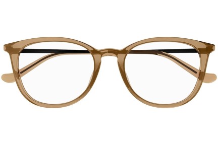 Okulary korekcyjne Gucci GG1468OA 003 Okrągłe Brązowe