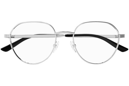 Okulary korekcyjne Gucci GG1458O 003 Okrągłe Srebrne