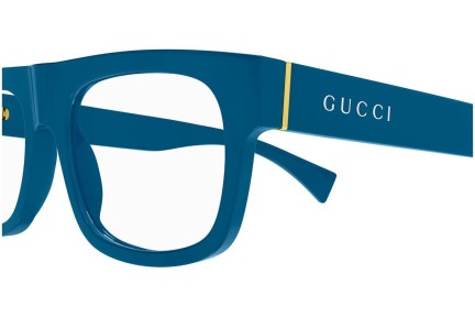 Okulary korekcyjne Gucci GG1137O 004 Flat Top Niebieskie