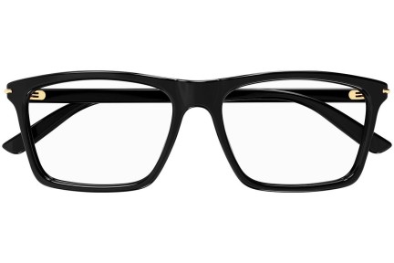 Okulary korekcyjne Gucci GG1445O 001 Prostokątne Czarne