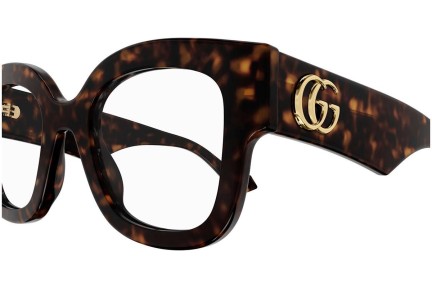 Okulary korekcyjne Gucci GG1423O 002 Kwadratowe Havana