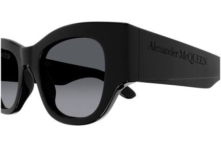 Okulary przeciwsłoneczne Alexander McQueen AM0420S 001 Kwadratowe Czarne