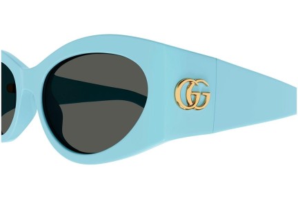 Okulary przeciwsłoneczne Gucci GG1401S 004 Kocie oczy Niebieskie