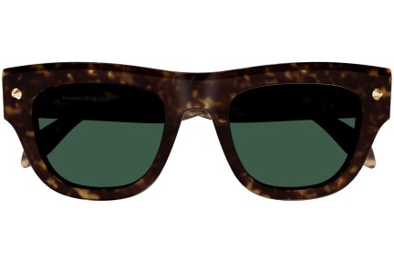 Okulary przeciwsłoneczne Alexander McQueen AM0425S 002 Kwadratowe Havana