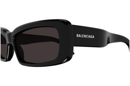 Okulary przeciwsłoneczne Balenciaga BB0286S 001 Prostokątne Czarne