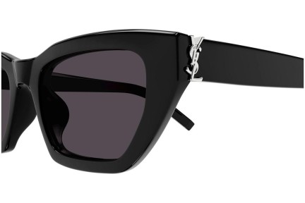 Okulary przeciwsłoneczne Saint Laurent SLM127/F 001 Kocie oczy Czarne