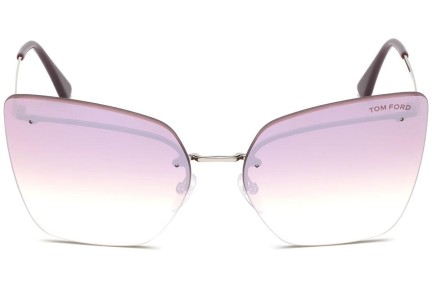 Okulary przeciwsłoneczne Tom Ford Camilla FT0682 16Z Kocie oczy Srebrne