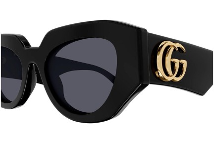 Okulary przeciwsłoneczne Gucci GG1421S 001 Kocie oczy Czarne