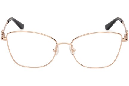 Okulary korekcyjne Guess GU2974 028 Kocie oczy Złote