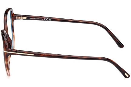 Okulary korekcyjne Tom Ford FT5907-B 056 Kocie oczy Havana