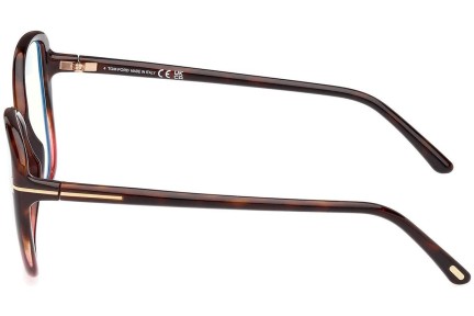 Okulary korekcyjne Tom Ford FT5907-B 055 Kocie oczy Havana