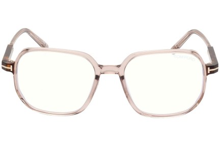 Okulary korekcyjne Tom Ford FT5911-B 045 Kwadratowe Brązowe