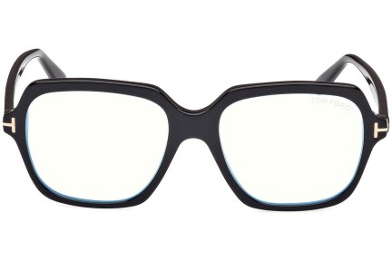 Okulary korekcyjne Tom Ford FT5908-B 001 Kwadratowe Czarne