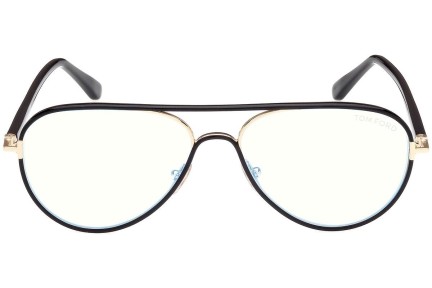 Okulary korekcyjne Tom Ford FT5897-B 001 Pilotki (Aviator) Czarne